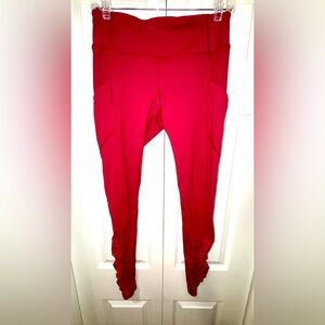 Lululemon Run Gather & Crow Ruched Ankle Leggings – Size 8